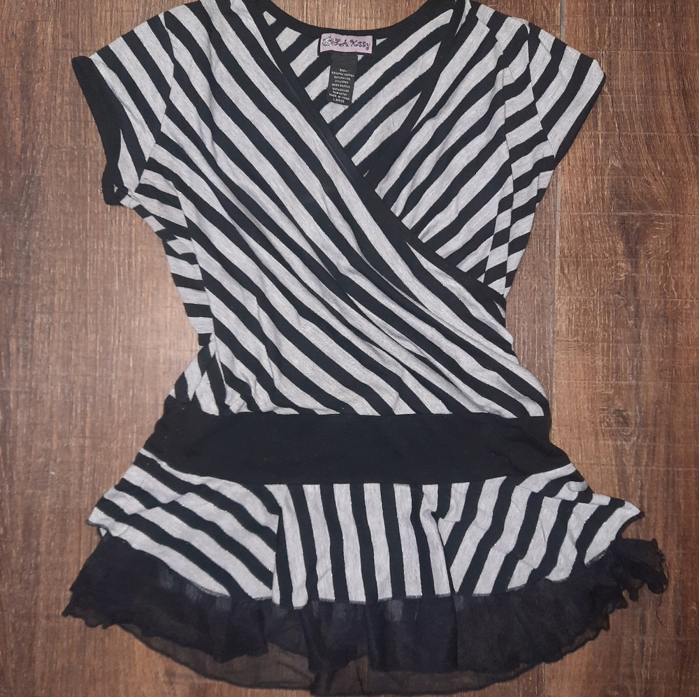 LA Kitty girls v-neck blouse